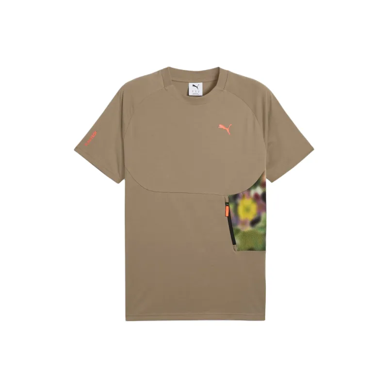 PUMA PUMATECH T Shirts Men Coffee-0