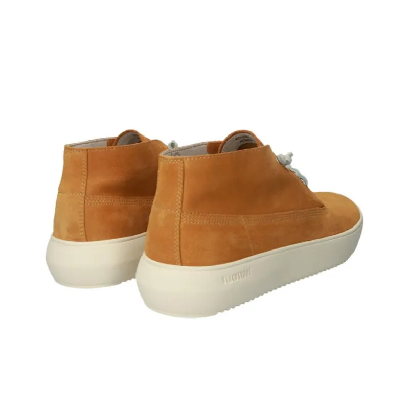 BLACKSTONE SLATER Abrasion Resistant Mid Top Skateboard Shoes Men's Orange-2