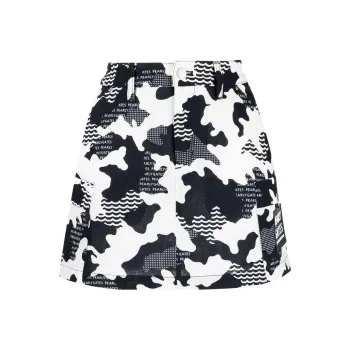 PEARLY GATES Camouflage print Mini Skirt