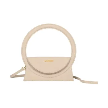 Jacquemus Le Sac Rond Circle Purse Dark Beige