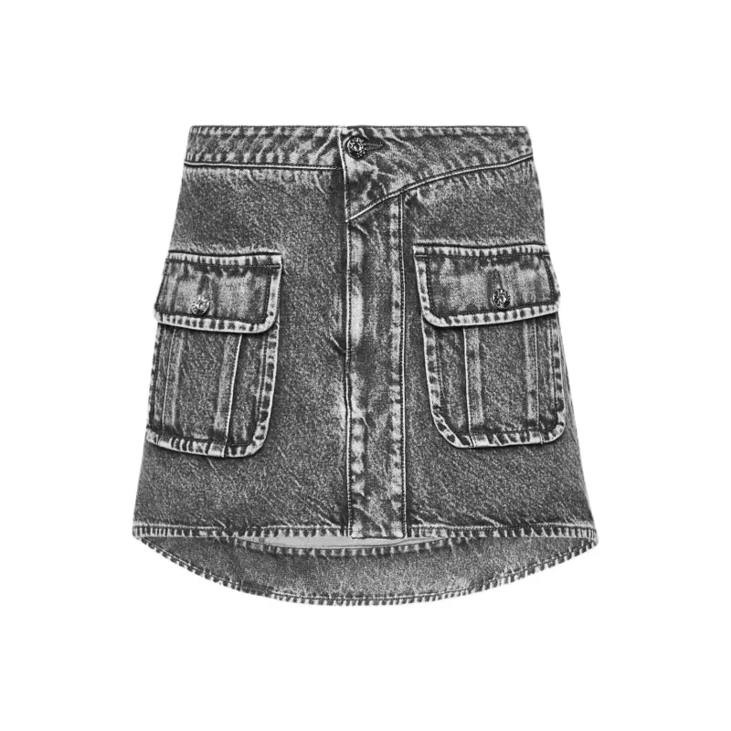 JW Anderson Logo Patch Denim Skirt-0