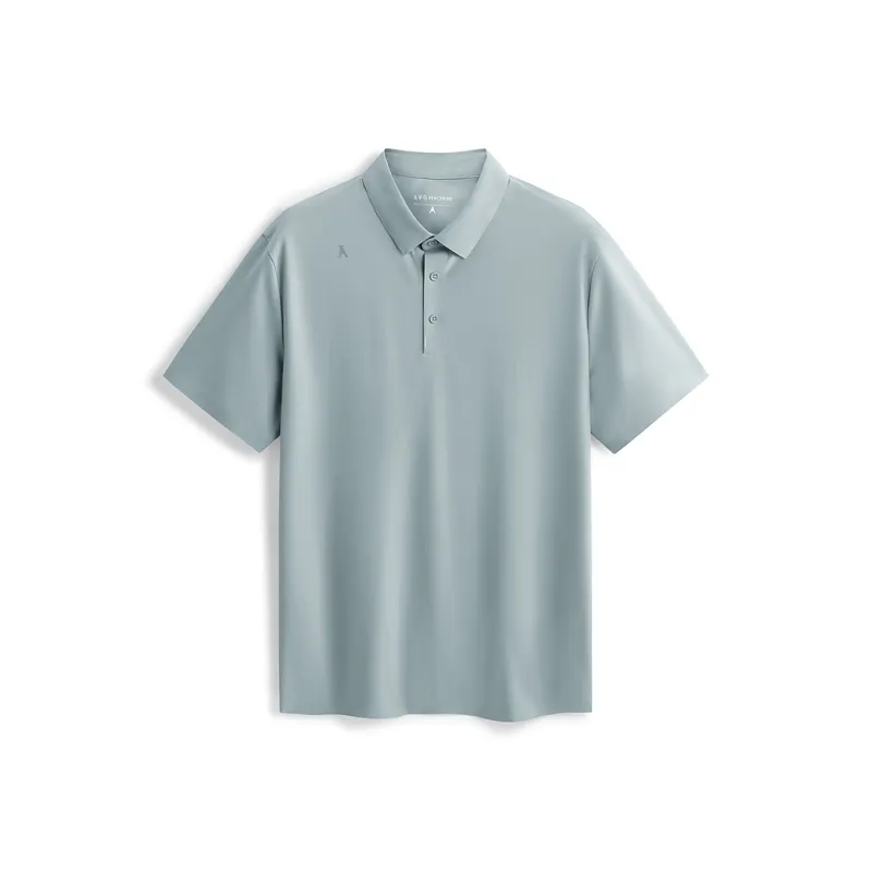 PEACEBIRD MEN Polo Shirts Men Frost White Green 1-0