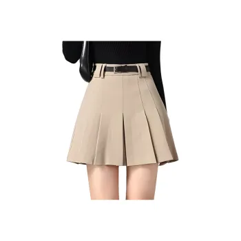 XINFEIYU Casual Short Skirts Women's Khaki