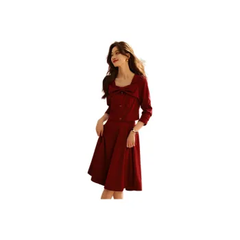Mo Han Yi Mei Skirt Set Women's New Year Red