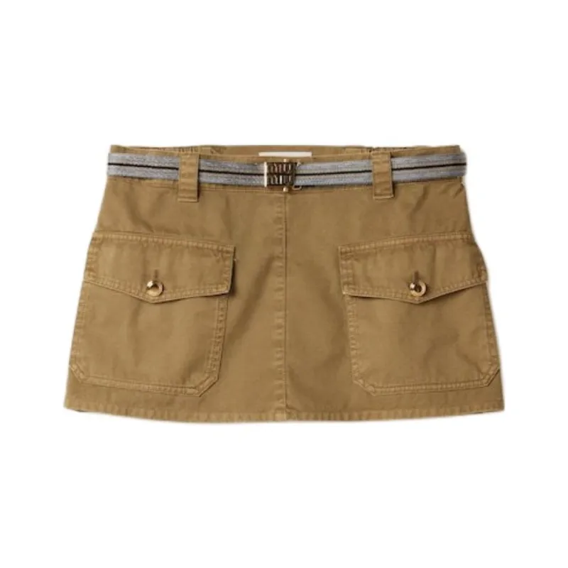 MIU MIU Belted Mini Skirt-0