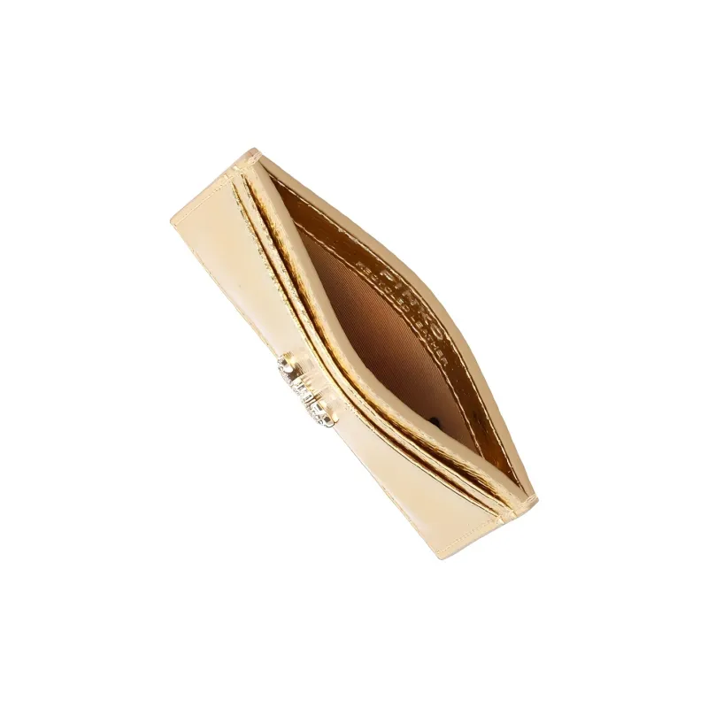 PINKO Leather Card Holder Women's Gold-2