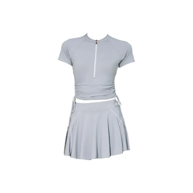 Hao Zhilang Two Piece Swimsuits Women's Gray-0