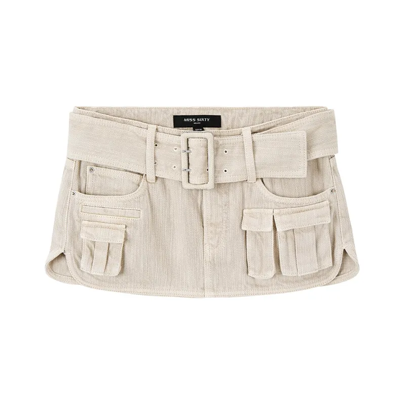 Miss Sixty Denim Short Skirts Women's Apricot-0