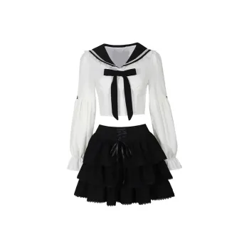 AURORA MUSE Skirt Set Women's Black White