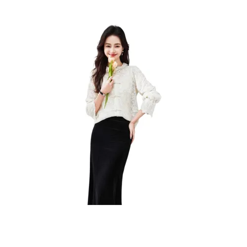 Fele.d Skirt Set Women's White+Black
