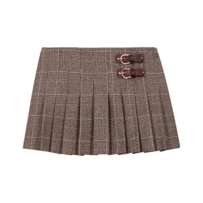 Maje Pleated Mini Skirt-0