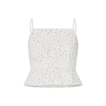 URBAN REVIVO Camisoles Women's White Print