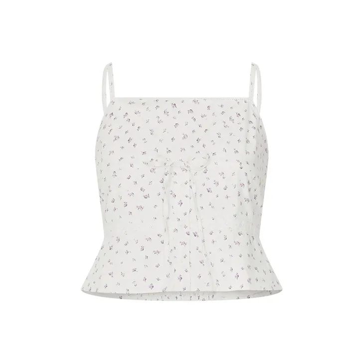 URBAN REVIVO Camisoles Women's White Print-0