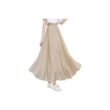 Cypress House Casual Long Skirt Women's Milk Coffee