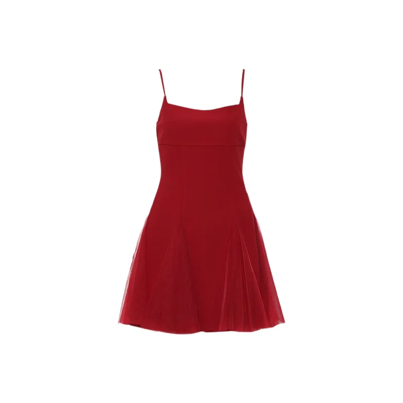 DPLAY Slip Dresses Women's Jam Red-0
