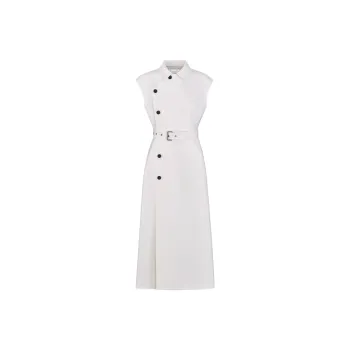 DIOR SS25 Sleeveless Dress Women's White