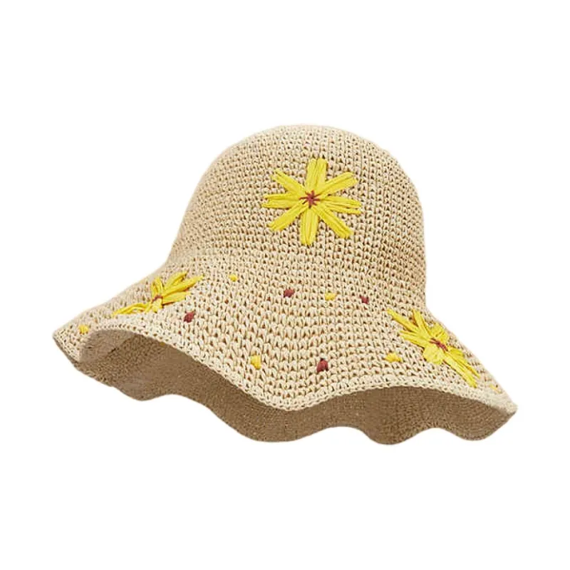 MUSTKOO Straw Woven Sun Protection Hats Women's-0