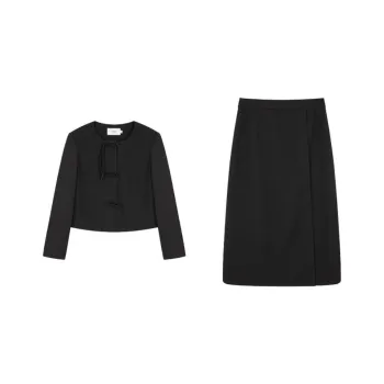Mo Han Yi Mei Skirt Set Women's Black