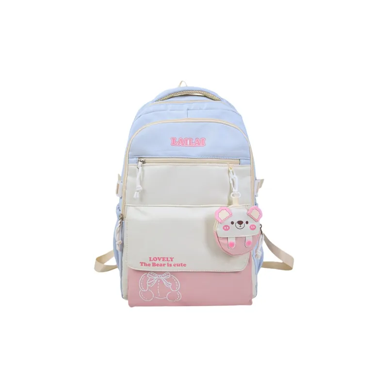 Yalu Nylon Backpack Regular Unisex Multicolor-6