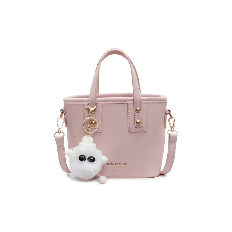 TOUTSEUL YOLO Pu Crossbody One Shoulder Handbag Women's Ecru/Black/Pink/Coffee-8