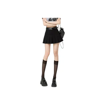 Wen Shan Casual Short Skirts Women's Black