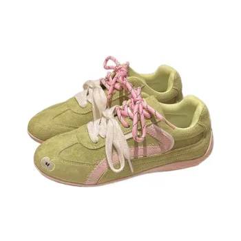 OBWA Slip Resistant, Abrasion Resistant, Breathable, Lightweight Low Top Casual Shoes Women's Green Apple