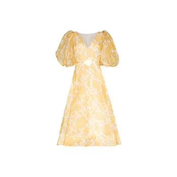 Zimmermann Short Sleeved Dresses Women's Yellow