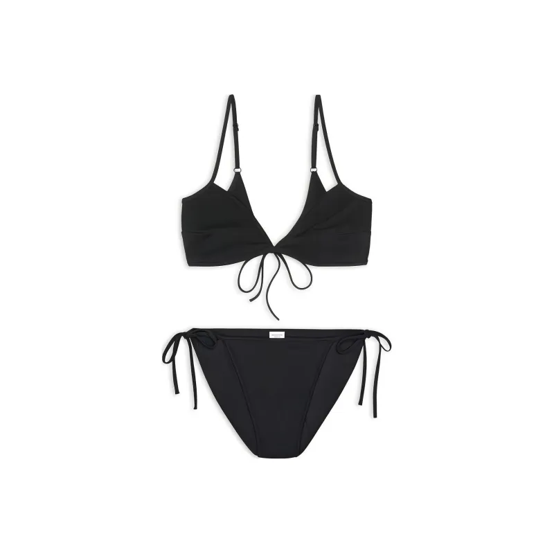 Balenciaga SS23 Two-Piece Swimsuits Regular Fit Women's Black-0