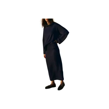 FREE PEOPLE Milley Reversible Set Skirt Set Women's Celestial Indigo/Sky Blue