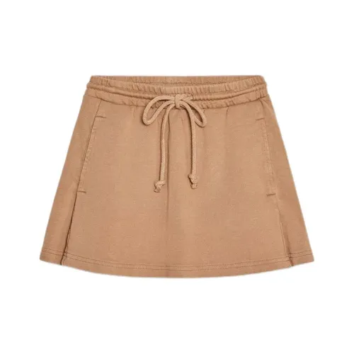 ZARA Casual Short Skirts Women's Yellow Brown