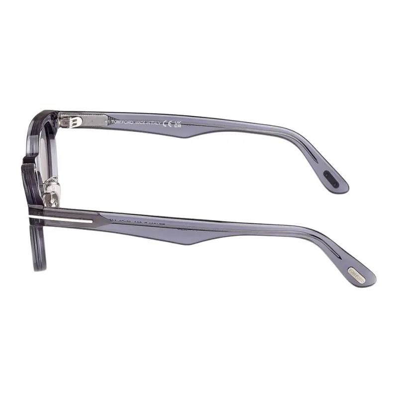TF Plate Frame Square Sunglasses Unisex Gray-2
