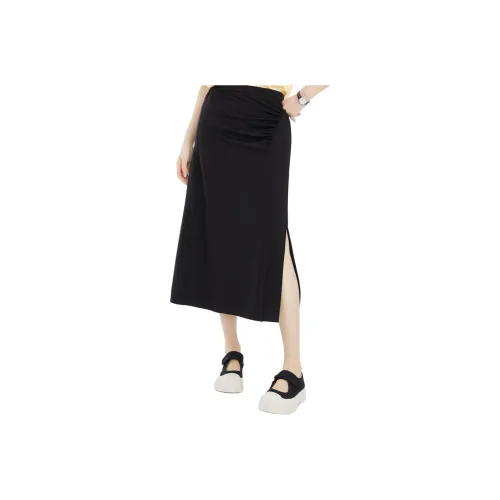Fragment Casual Long Skirt Women's Black