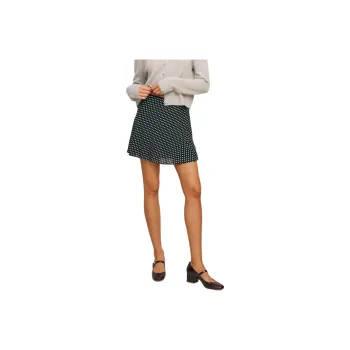 REFORMATION Brandy Skirt Casual Short Skirts Women's Caviar Dot
