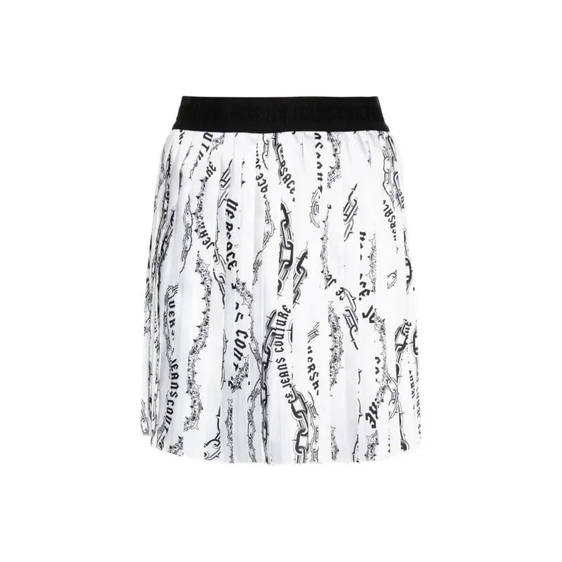 VERSACE JEANS COUTURE Logo chain Mini Skirt-0