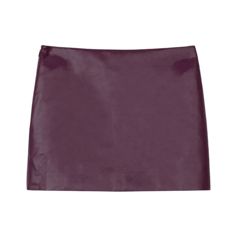 FORNI Leather Short Skirts Women's-0