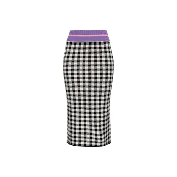 PINKO Casual Long Skirts Women's Black White