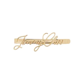 Jimmy Choo Brass Hair Clips Unisex Gold