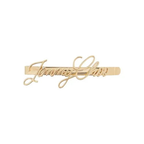 Jimmy Choo Brass Hair Clips Unisex Gold
