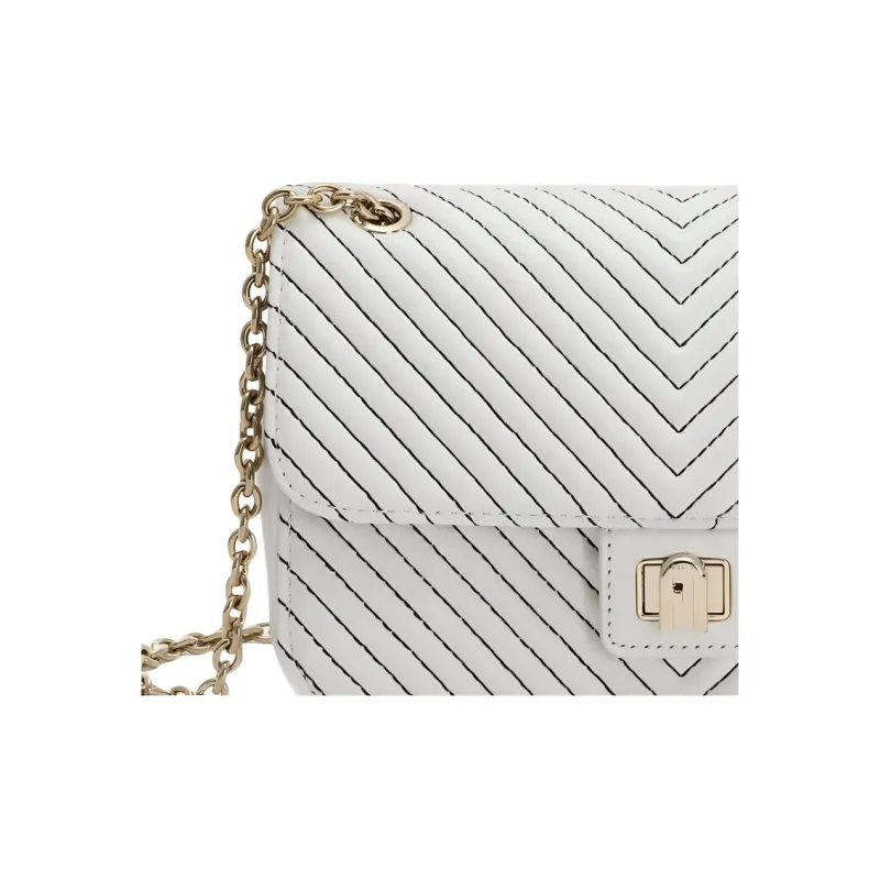 Furla Pop Star Nappa Lambskin Shoulder Bag, Crossbody Bag Small Size Women's Light Green-4