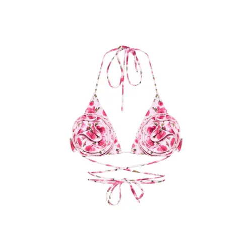 Magda Butrym Floral appliqué Triangle Bikini Top