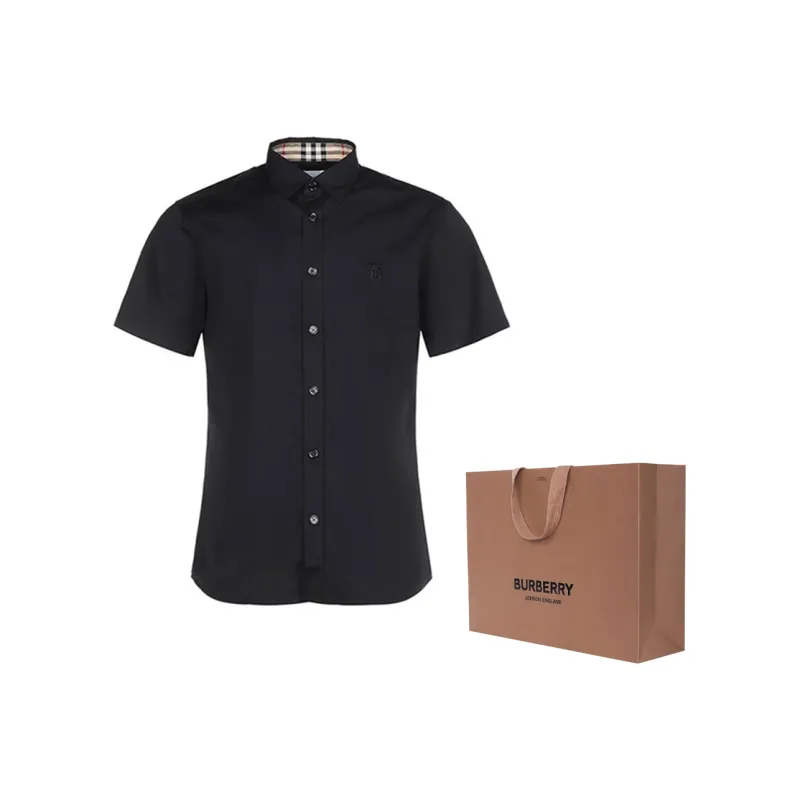 Burberry Shirts Men Black-5