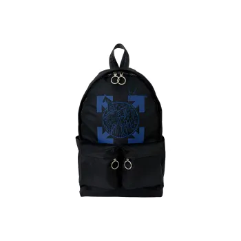 OFF-WHITE Canvas Backpack Regular Men's Black