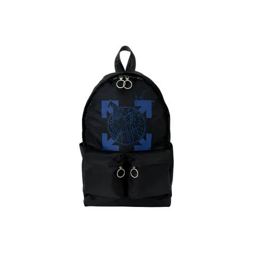 OFF-WHITE Canvas Backpack Regular Men's Black
