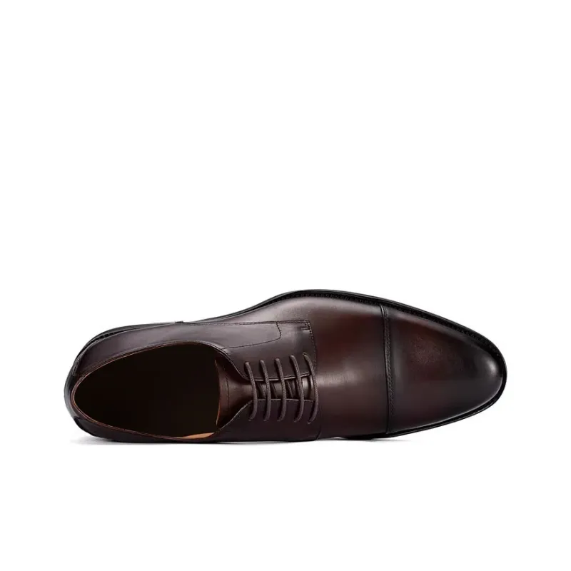 Bansley Dress Shoes Unisex Low Top Black-7