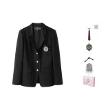 Black Suit, Comes with Free Tie+Dust Bag+Badge