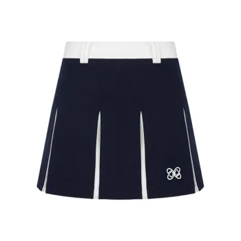 ANN ANDELMAN Casual Short Skirts Women's Navy Blue