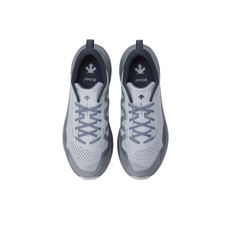 DESCENTE Cushioning, Wear Resistant Low Top Running Shoes Unisex Light Gray-3