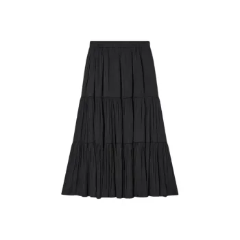 Goodland Casual Long Skirts Women's Black