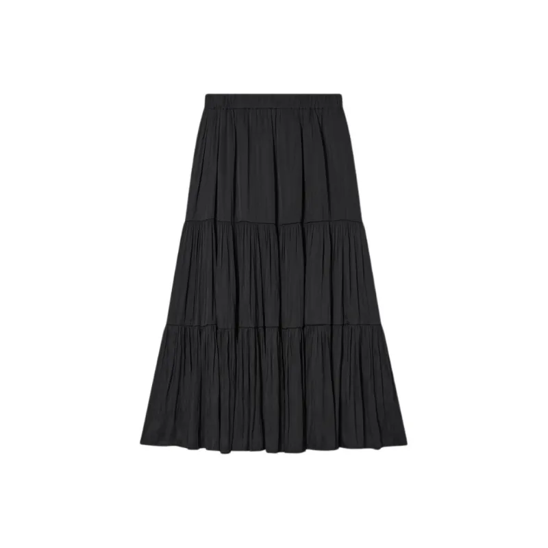 Goodland Casual Long Skirts Women's Black-0