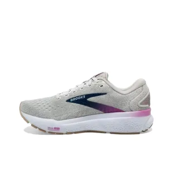 Brooks Ghost 16 Slip Resistant And Breathable Low Top Casual Running Shoes Women's Gray